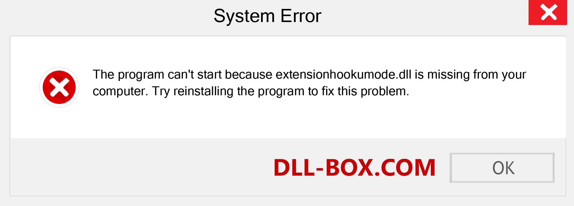  extensionhookumode.dll file is missing?. Download for Windows 7, 8, 10 - Fix  extensionhookumode dll Missing Error on Windows, photos, images